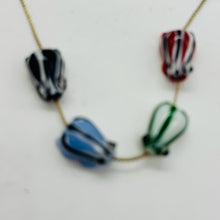 Load image into Gallery viewer, Frog Lampwork Glass Jumping Frogs Beads | 17x12x9mm | Multi-Color | 4 Beads