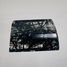 Load image into Gallery viewer, Tourmalinated Quartz Trapezoid Bead - Double Drilled| 24x14x8mm| Clear, Black| 1