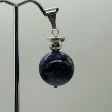 Load image into Gallery viewer, Charoite Sterling Silver Pendant | Purple, White | 1 3/4" Long |