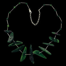 Load image into Gallery viewer, Designer Ruby Zoisite Drop & 925 Sterling Silver 18-21 inch Necklace 6337