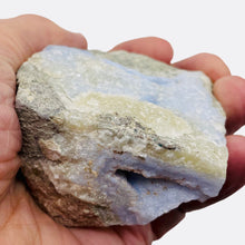 Load image into Gallery viewer, Chalcedony 265g Natural Specimen | 3x2 1/2x1 1/2" | Blue White Gray| 1 Specimen|