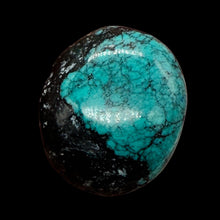 Load image into Gallery viewer, Turquoise Natural Focal 16g Nugget Bead | 30x26x16mm | Blue, Black | 1 Bead |