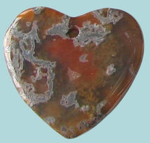 Load image into Gallery viewer, Druzy Glowing Mossy Limbcast Heart Pendant Bead 5775AZ