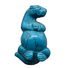 Load image into Gallery viewer, Hand-Carved Resting Otter | 1" Tall | Blue | 1 Figurine | | 1" Tall | Blue