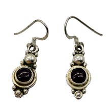 Load image into Gallery viewer, Fabulous Goddess Red Garnet Sterling Silver Drop/Dangle Earrings! | 1" Long |