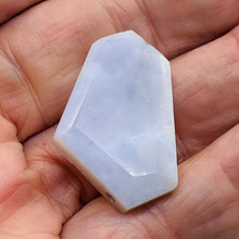 Load image into Gallery viewer, Chalcedony Druzy 38ct Designer Cut Pendant Bead|38x22x7mm| Blue| 1 Pendant Bead|