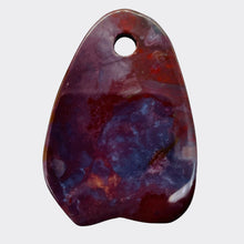 Load image into Gallery viewer, Hand Carved Fancy Mauve Pink Jasper Pendant Bead | 61x43x7mm | 1 Bead |