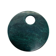 Load image into Gallery viewer, Green African Jade 50mm Pi Circle Pendant Bead