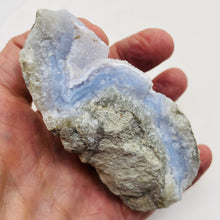 Load image into Gallery viewer, Chalcedony 205g Natural | 3 7/8x1 3/4x1 1/2" | Blue White Gray | 1 Specimen