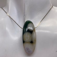 Load image into Gallery viewer, Ocean Jasper Patterned Oval Pendant Beads| 45x18x8mm|White Black Pink| 4 Beads |