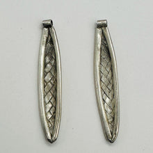 Load image into Gallery viewer, Huge Handmade Silver Woven Leaf Bead 1741