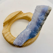 Load image into Gallery viewer, Chalcedony 193g Natural Display Specimen| 3 3/4x3 3/4x 1" | Blue White Gray |