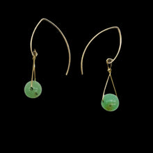 Load image into Gallery viewer, Chrysoprase AAA Natural 14K Gold Filled Earrings | Green | 1 3/4" Long |