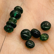 Load image into Gallery viewer, Natural Brazilian Green Emerald Rondelle Beads 2.5 Carat 10 Beads 2.5mm