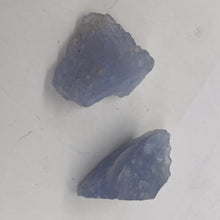 Load image into Gallery viewer, Blue Chalcedony 14g Druzy Nugget Beads | 22x22x16mm | Blue | 2 Beads |