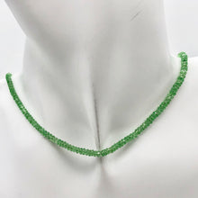 Load image into Gallery viewer, Tsavorite Garnet Faceted Roundel Bead Strand 103287B