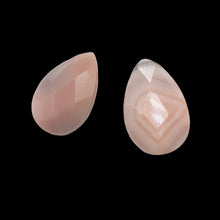 Load image into Gallery viewer, 2 Pink Botswana Agate Faceted Briolette Beads 6768