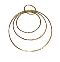 Load image into Gallery viewer, Designer Brushed 22K Vermeil Loop Component Piece 10288