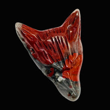 Load image into Gallery viewer, Red Jasper Carving Wolf Head Pendant Bead | 40x30x10mm | Red | 1 Bead |
