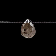 Load image into Gallery viewer, Champagne Diamond Faceted .26ct Brio;ette | 3x3mm | White tint | 1 Bead