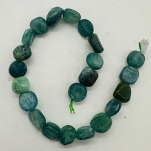 Load image into Gallery viewer, Kyanite Polished Rounded Nugget 8" Strand | 10x10x6mm | Green, Silver| 22 Beads|