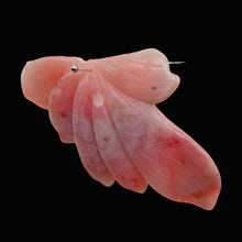 Load image into Gallery viewer, 84cts Hand Carved Pink Peruvian Opal Flower Bead | 130x48x6mm |