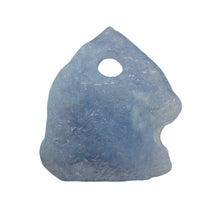 Load image into Gallery viewer, Druzy Blue Chalcedony Designer Pendant Bead | 89cts | 44x26x8mm | 1Bead |