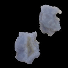 Load image into Gallery viewer, Blue Chalcedony 17g Druzy Nugget Beads| 32x20x11 to 30x24x15mm | Blue | 2 Beads|