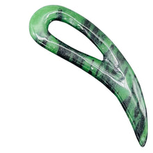 Load image into Gallery viewer, Ruby Zoisite Comma Pendant Bead | 94x28x6mm | Green Red | 1 Pendant Bead |