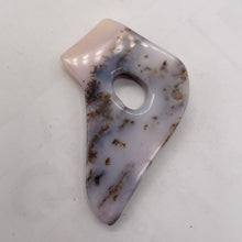 Load image into Gallery viewer, Peruvian Opal 27g Abstract Cut | 66x45x8mm | White. Gray, Pink | 1 Pendant Bead|