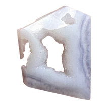 Load image into Gallery viewer, Chalcedony Druzy 15ct Designer Cut Pendant Bead| 20x16x7mm| Blue|1 Pendant Bead|