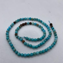 Load image into Gallery viewer, Turquoise Faceted Beads 16 Inch Strand | Round | 4mm | Blue | 100 Beads |