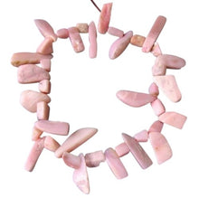 Load image into Gallery viewer, 491cts Pink Peruvian Opal Briolette Bead Strand 110460C