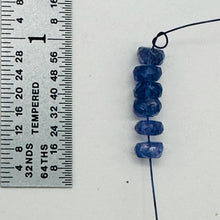 Load image into Gallery viewer, Tanzanite (approx 3.5cts) Rondelle Bead Parcel | 5x3mm | Blue | 5 Beads |