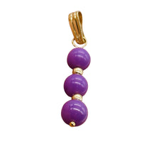 Load image into Gallery viewer, Phosphosiderite Dangle 14K Gold Filled Pendants | 1 1/4" long | Lavender |