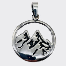 Load image into Gallery viewer, Mountain Peaks Sterling Silver Charm | 1 1/4" Long | Silver | 1 Pendant |
