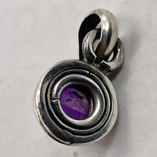 Load image into Gallery viewer, Amethyst Sterling Silver Drop Pendant | 1/2" Long | Purple | 1 Pendant |