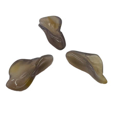 Load image into Gallery viewer, Chalcedony Calla Lily Flower Beads | 22x11x2.5mm | Green Purple | 3 Beads |