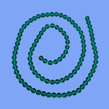 Load image into Gallery viewer, Bohemian glass Round Beads 24" Strand | 6mm | Green | 100 Beads |