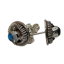 Load image into Gallery viewer, Labradorite in Sterling Silver Post Earrings | Blue Flash | 1 Pair |