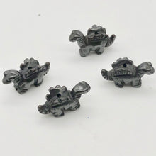 Load image into Gallery viewer, 2 Hematite Dinosaur Stegosaurus Beads | 21x11x8mm | Graphite