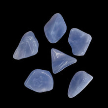 Load image into Gallery viewer, Chalcedony Gemstone 43g Nugget Beads | 26x22x9 to 23x20x11mm | Blue | 6 Beads |