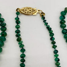 Load image into Gallery viewer, Emerald Graduated 3 to 7mm Rondelle Necklace | 26&quot; Long | 77 tcw | Green |
