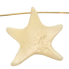 Load image into Gallery viewer, Starfish Carved Waterbuffalo Bone 27x24x5mm Bead 10646 | 27x24x5mm | Bone