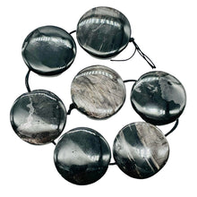 Load image into Gallery viewer, Silver Mirrors Hypersthene 29x7mm Disc Bead Strand for Jewelry Making 107041