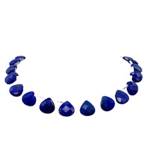 Load image into Gallery viewer, Natural, Untreated Lapis Lazuli Flat Faceted Briolette Bead Strand 106856