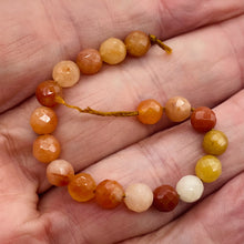 Load image into Gallery viewer, 18 Spectacular Autumn Jade Faceted Beads 005665