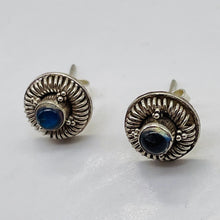 Load image into Gallery viewer, Labradorite in Sterling Silver Post Earrings | Blue Flash | 1 Pair |