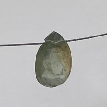 Load image into Gallery viewer, Natural Grey Blue Sapphire Faceted Briolette Bead | 1.7 ct | 10x6x3mm |