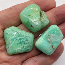 Load image into Gallery viewer, Chrysoprase Nugget Pendant Beadsl | 33x18mm, 30x15mm, 33x13mm | Green | 3 Beads|